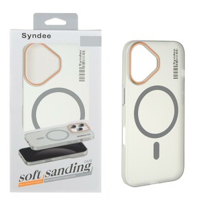 قاب اورجینال Syndee پشت مات MagSafe مدل Apple iPhone 16 - خاکستری (پک دار)