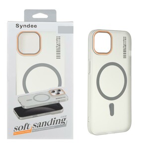 قاب اورجینال Syndee پشت مات MagSafe مدل Apple iPhone 13 / iPhone 14 - خاکستری (پک دار)