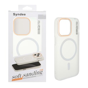قاب اورجینال Syndee پشت مات MagSafe مدل Apple iPhone 13 Pro - سفید (پک دار )
