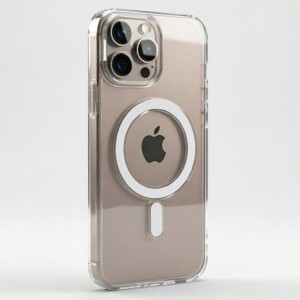 قاب شفاف Apple iPhone 15 Pro Max با قابلیت شارژ NTC - MagSafe (پک دار)
