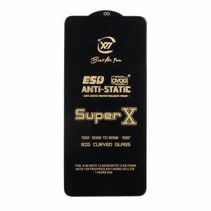 محافظ صفحه نمایش آنتی استاتیک Full Cover Super X مدل Xiaomi Redmi Note 12 4G / Redmi Note 12 5G / Poco X5 / Honor X8 / X8A / X10 / Realme 11 / Oppo A98 / Oppo A58