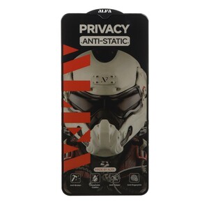 محافظ صفحه نمایش شیشه ای Full Cover ALFA Anti Static Privacy مدل Samsung Galaxy A12 / A02 / A02S / A03 / A03S / A03 Core / A04 / A04S / A04E / A13 / A23 / A32 5G / M02 / M04 / M12 / M13 / M23 / M33 /F13 / A1 Plus / A2 Plus / M4 / M5 / C30 / C30S