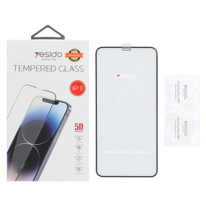 محافظ صفحه نمایش شیشه ای اورجینال TEMPERED Glass Yesido مدل Apple iPhone 11 Pro Max / iPhone X Max / iPhone Xs Max (پک دار)