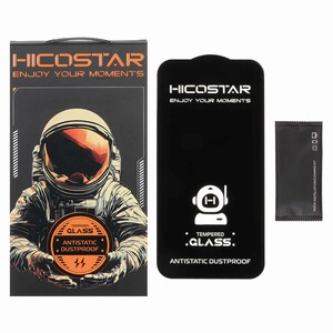 محافظ صفحه نمایش شیشه ای Apple iPhone 13 Pro Max / iPhone 14 Plus - Full Cover Anti Static Hicostar (پک دار)