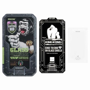 محافظ صفحه نمایش شیشه ای فوق شفاف اورجینال Wekome King Kong مدل Apple iPhone 16 Pro Max (پک فلزی) - NTC