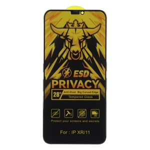 محافظ صفحه نمایش شیشه ای Full Cover Privacy Bull Privacy - ESD مدل Apple iPhone 11 / iPhone XR