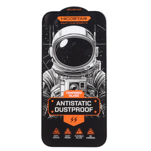 محافظ صفحه نمایش شیشه ای Full Cover Anti Static Hicostar مدل Apple iPhone 17 / iPhone 16 Pro