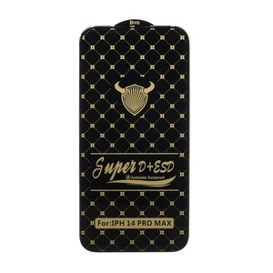 محافظ صفحه نمایش شیشه ای iPhone 14 pro max- Full Cover Super D Plus Biva - مشکی (بدون پک)