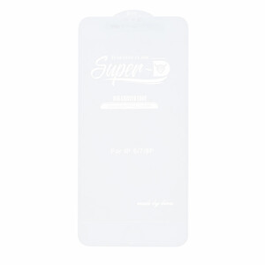 محافظ صفحه نمایش شیشه ای Apple iPhone 6 ‌Plus / iPhone 6S Plus / iPhone 7 Plus / iPhone 8 Plus - Full Cover Super D Biva - سفید