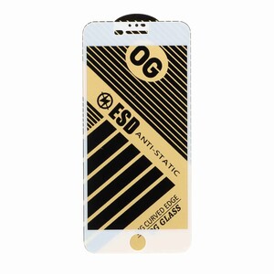محافظ صفحه نمایش شیشه ای Full Cover OG Anti Static ESD مدل Apple iPhone 6 ‌Plus / iPhone 6S Plus / iPhone 7 Plus / iPhone 8 Plus - سفید