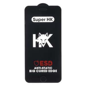 محافظ صفحه نمایش شیشه ای Full Cover ESD Anti Static - Super HK مدل Apple iPhone 6 Plus / iPhone 6S Plus / iPhone 7 Plus / iPhone 8 Plus - مشکی