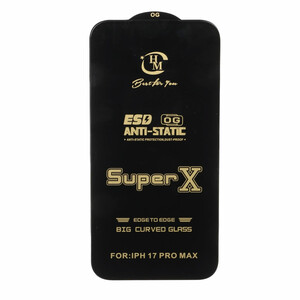 محافظ صفحه نمایش آنتی استاتیک Full Cover Super X مدل Apple iPhone 17 Pro Max / iPhone 18 Pro Max