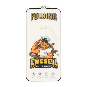 محافظ صفحه نمایش شیشه ای Full Cover Ewesell Anti Static Folding مدل Apple iPhone 13 Pro Max / iPhone 14 Plus