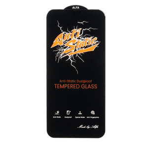 محافظ صفحه نمایش شیشه ای Full Cover Anti Static ALFA مدل Apple iPhone 11 Pro Max / iPhone X Max / iPhone Xs Max