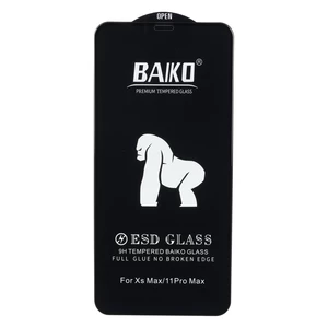 محافظ صفحه نمایش شیشه ای Anti Static - ESD Baiko مدل Apple iPhone 11 Pro Max / iPhone X Max / iPhone Xs Max