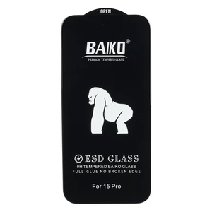 محافظ صفحه نمایش شیشه ای Anti Static - ESD Baiko مدل Apple iPhone 15 Pro