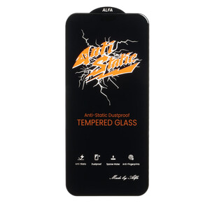 محافظ صفحه نمایش شیشه ای Full Cover Anti Static ALFA مدل Apple iPhone 11 / iPhone XR