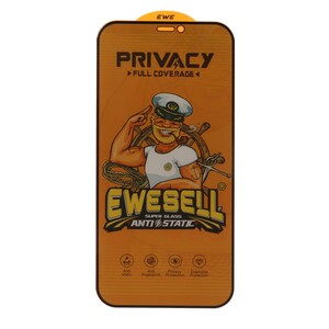 محافظ صفحه نمایش شیشه ای Full Cover Ewesell Anti Static Privacy مدل Apple iPhone 12 / iPhone 12 Pro