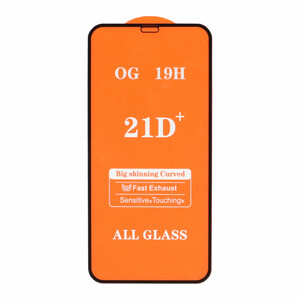 محافظ صفحه نمایش شیشه ای Full Cover 21D مدل Apple iPhone 11 / iPhone Xr - (بدون پک) - مشکی