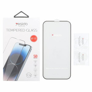 محافظ صفحه نمایش شیشه ای اورجینال TEMPERED Glass Yesido مدل Apple iPhone 13 / iPhone 13 Pro / iPhone 14 / 16e (پک دار)