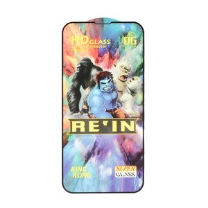 محافظ صفحه نمایش شیشه ای Full Cover REIN مدل Apple iPhone 13 / iPhone 13 Pro / iPhone 14 / 16e - مشکی