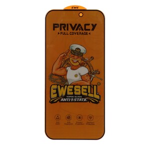 محافظ صفحه نمایش شیشه ای Full Cover Ewesell Anti Static Privacy مدل Apple iPhone 17 Pro Max