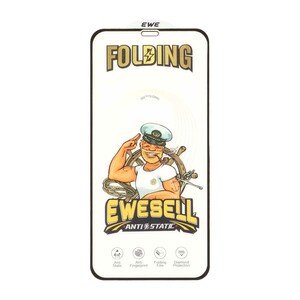 محافظ صفحه نمایش شیشه ای Full Cover Ewesell Anti Static Folding مدل Apple iPhone 11 Pro Max / iPhone X Max / iPhone Xs Max