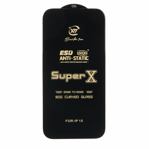 محافظ صفحه نمایش آنتی استاتیک Full Cover Super X مدل Apple iPhone 16 / iPhone 15 / iPhone 14 Pro