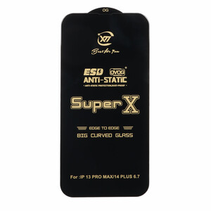 محافظ صفحه نمایش آنتی استاتیک Full Cover Super X مدل Apple iPhone 13 Pro Max / iPhone 14 Plus