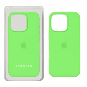 قاب سیلیکونی پاک کنی اورجینال Apple iPhone 16 Pro - سبز فانتزی (پک اصلی)