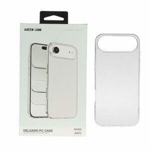 قاب اورجینال Green Lion شفاف Delgado Pc Case مدل Apple iPhone 17 Air (پک دار)