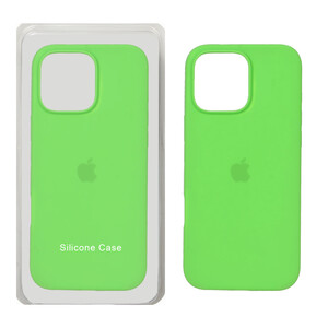 قاب سیلیکونی پاک کنی اورجینال Apple iPhone 16 Pro Max - سبز فانتزی (پک اصلی)
