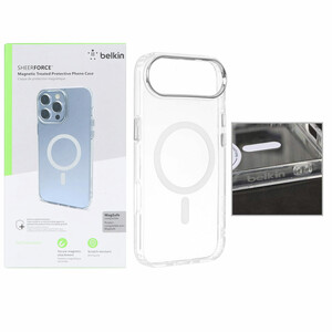 قاب اورجینال belkin شفاف Magsafe مدل Apple iPhone 17 Air (پک دار)