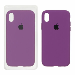 قاب سیلیکونی پاک کنی اورجینال Apple iPhone XR - ارغوانی (پک اصلی)