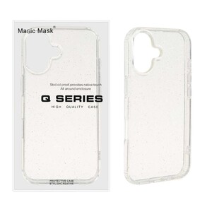 قاب اورجینال پشت سخت شفاف اکلیلی Apple iPhone 16 (پک دار)