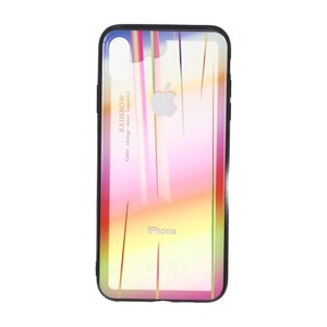 قاب شفاف رنگین کمانی Apple iPhone X Max / iPhone XS Max - طرح 43