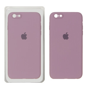 قاب سیلیکونی پاک کنی محافظ لنزدار اورجینال Apple iPhone 6 Plus / iPhone 6s Plus - بنفش کدر (پک دار)