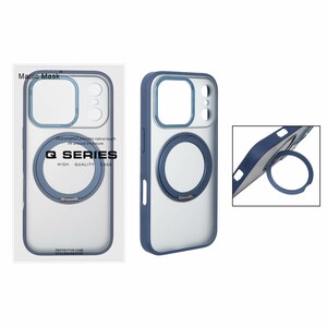 قاب اورجینال Magic Mask استند چرخشی Magsafe مدل Apple iPhone 17 Pro - سرمه ای (پک دار)