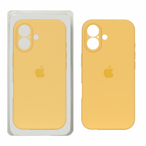 قاب سیلیکونی پاک کنی محافظ لنزدار اورجینال Apple iPhone 17 - خردلی (پک دار) - NTC