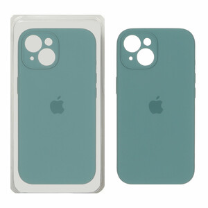 قاب سیلیکونی پاک کنی محافظ لنزدار اورجینال Apple iPhone 15 - سبز ارتشی (پک اصلی)