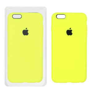 قاب سیلیکونی پاک کنی اورجینال Apple iPhone 6 Plus / iPhone 6s Plus - فسفری (پک اصلی)