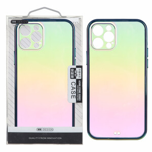 قاب هفت رنگ دور رنگی محافظ لنزدار Apple iPhone 12 Pro - سرمه ای (پک دار)