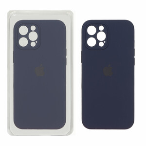 قاب سیلیکونی پاک کنی اورجینال Master Quality مدل Apple iPhone 12 Pro Max - سرمه ای (پک دار)