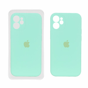 قاب سیلیکونی پاک کنی محافظ لنزدار اورجینال Apple iPhone 12 Mini - سبز روشن (پک اصلی)