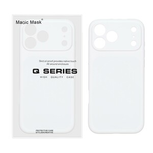 قاب اورجینال سیلیکونی پاک کنی Liquid Silicon MagSafe مدل Apple iPhone 17 Pro Max - سفید (پک دار)