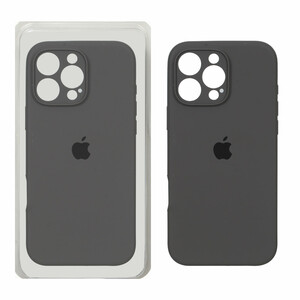 قاب سیلیکونی پاک کنی محافظ لنزدار اورجینال Apple iPhone 16 Pro Max - خاکستری کد 1 (پک دار) - NTC
