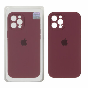 قاب سیلیکونی پاک کنی اورجینال Master Quality مدل Apple iPhone 12 Pro Max - زرشکی (پک دار)
