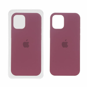 قاب سیلیکونی پاک کنی اورجینال Apple iPhone 12 Mini - زرشکی (پک اصلی)