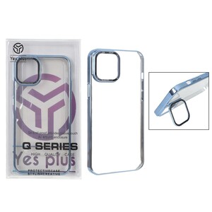 قاب SwitchFlip پشت سخت شفاف محافظ لنز طلقی استندشو Apple iPhone 12 Pro Max - آبی (پک دار)