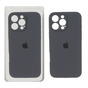 قاب سیلیکونی پاک کنی محافظ لنزدار اورجینال Apple iPhone 16 Pro Max - خاکستری (پک دار) - NTC